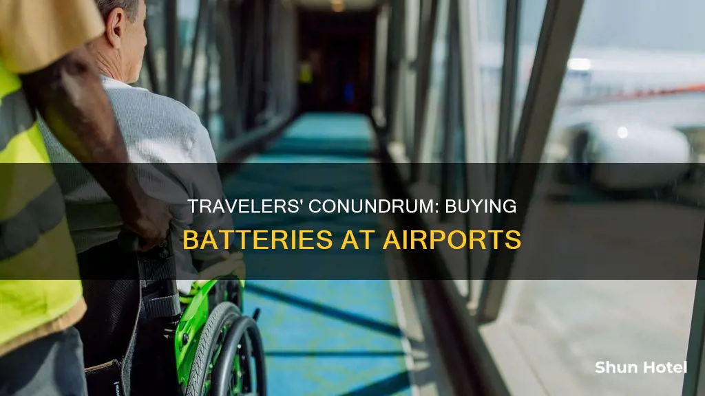can you buy batteries at the airport