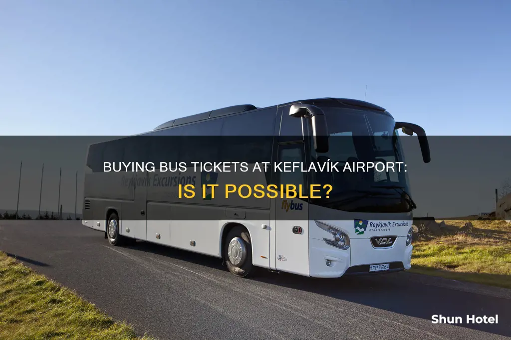can you buy bus tickets at the keflevik airport