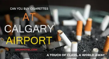 Calgary Airport: Buying Cigarettes and Tobacco Products