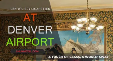 Denver Airport: Buying Cigarettes and Tobacco Products