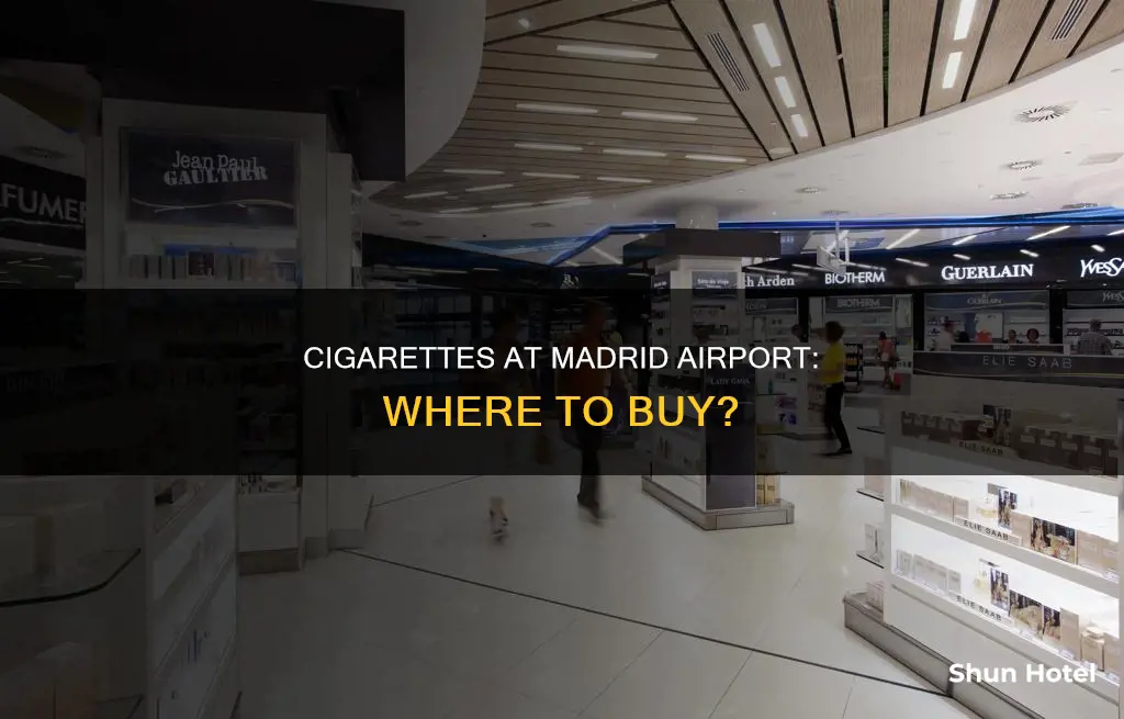 can you buy cigarettes at madrid airport