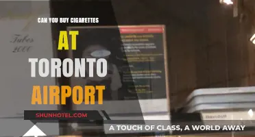Toronto Airport: Buying Cigarettes and Tobacco Products