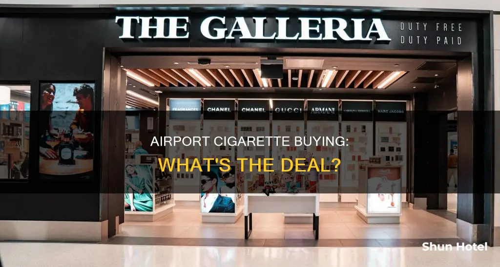 can you buy cigs at an airport