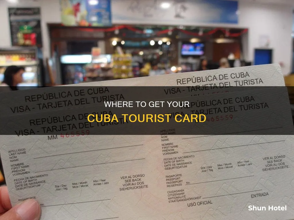 can you buy cuba tourist card phoenix airport