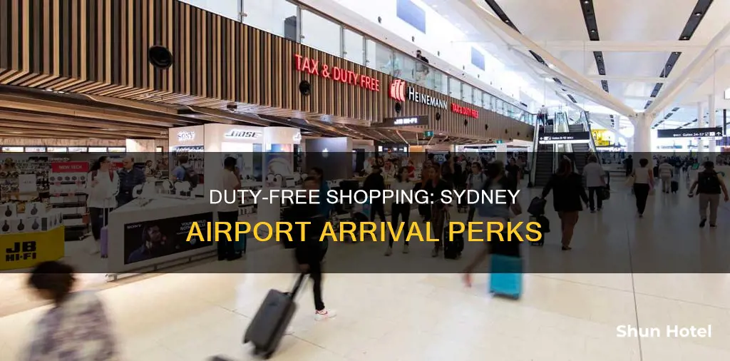 can you buy duty free on arrival at sydney airport