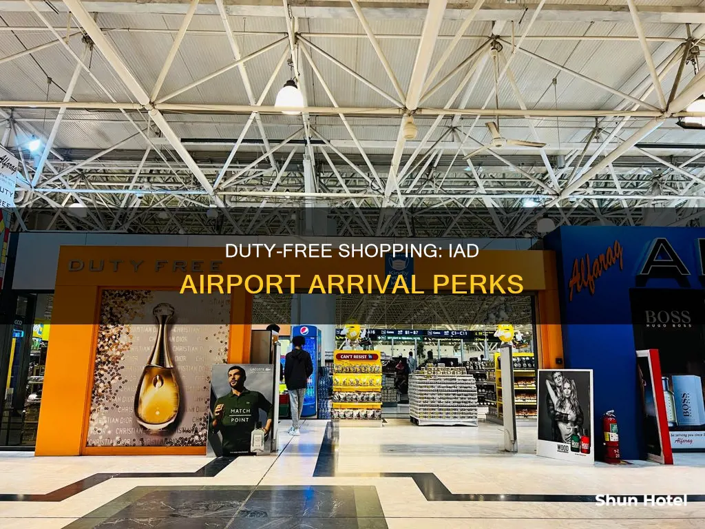 can you buy duty free on arrival iad airport