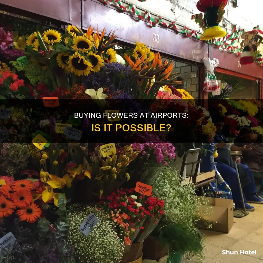 can you buy flowers at airport