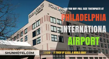 Philadelphia Airport: Buying Full-Sized Toothpaste