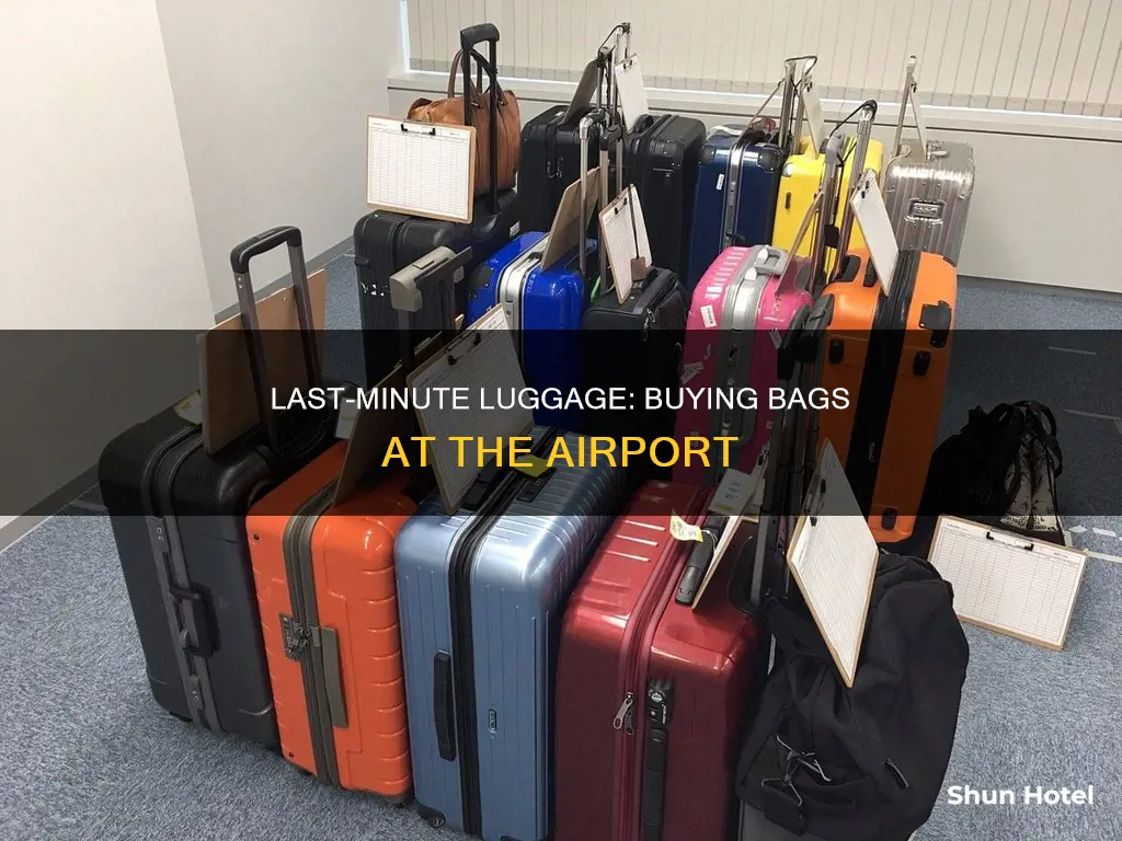 can you buy luggage at the airport