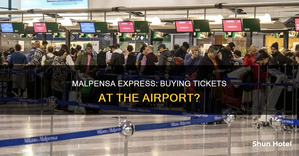 can you buy malpensa express tickets at the airport