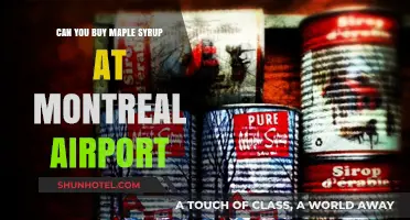 Montreal Airport: Maple Syrup Shopping Stop