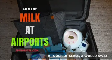 Airports: Fresh Milk for Purchase?