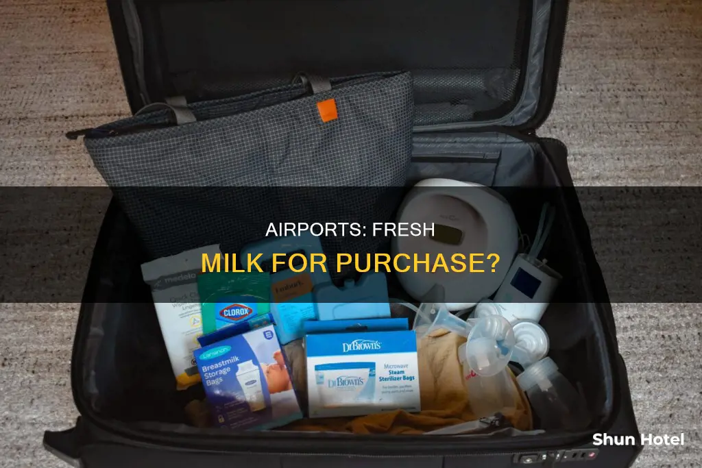 can you buy milk at airports