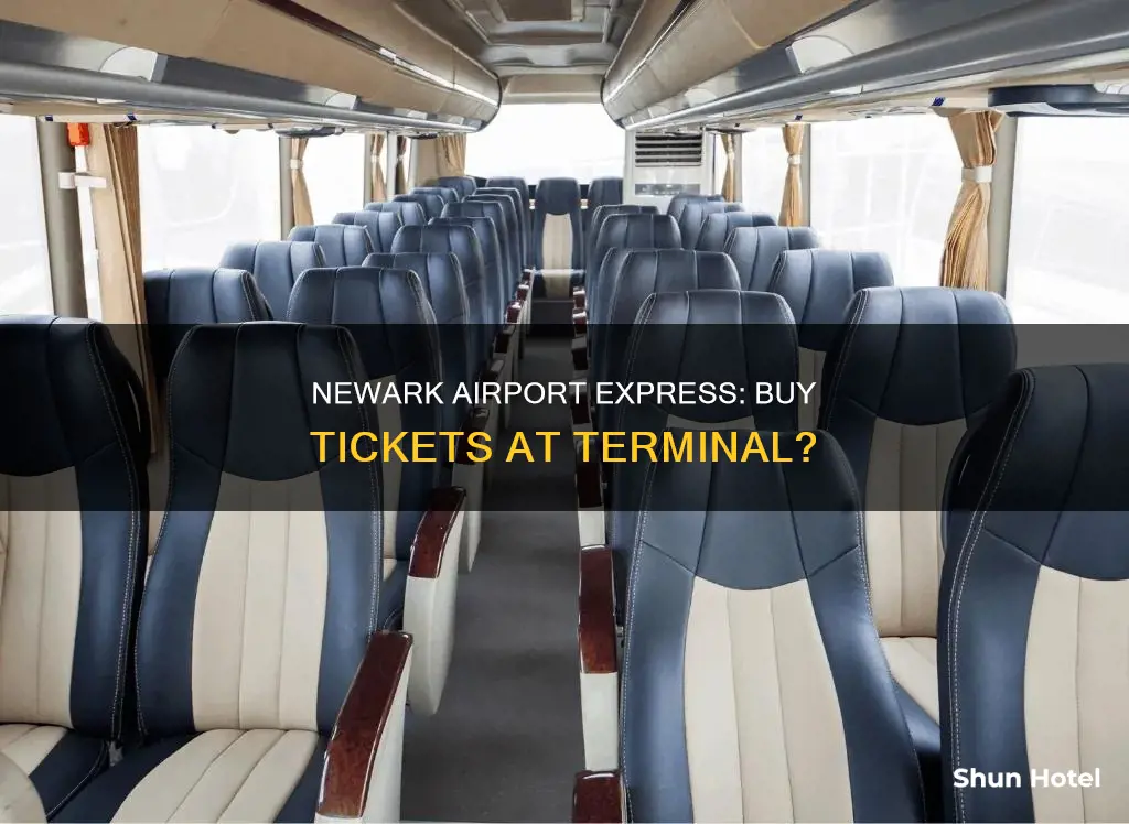 can you buy newark airport express tickets at terminal