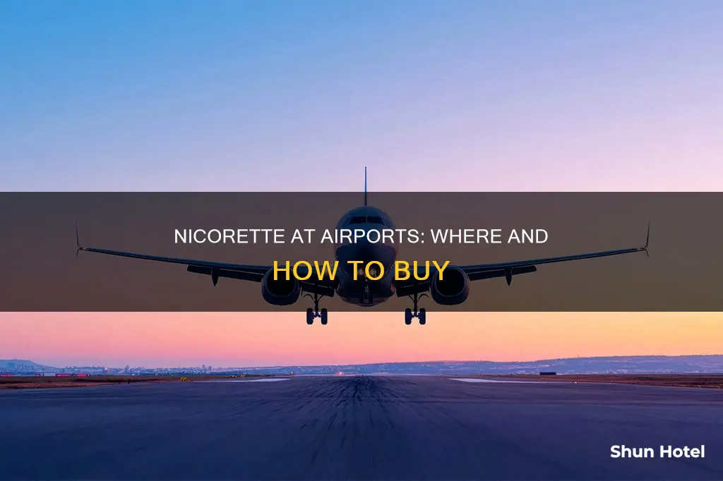 can you buy nicorette in an airport
