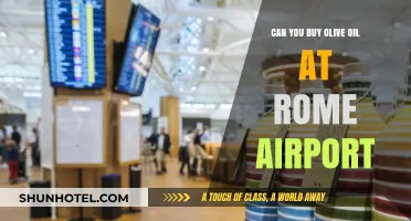 Rome Airport Shopping: Can You Buy Olive Oil?