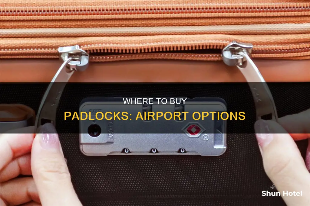can you buy padlocks at the airport