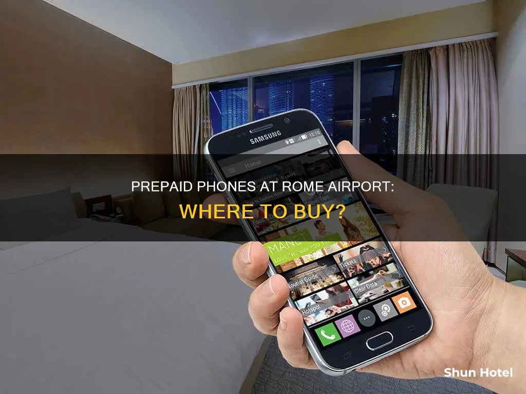 can you buy prepaid phone in rome airport