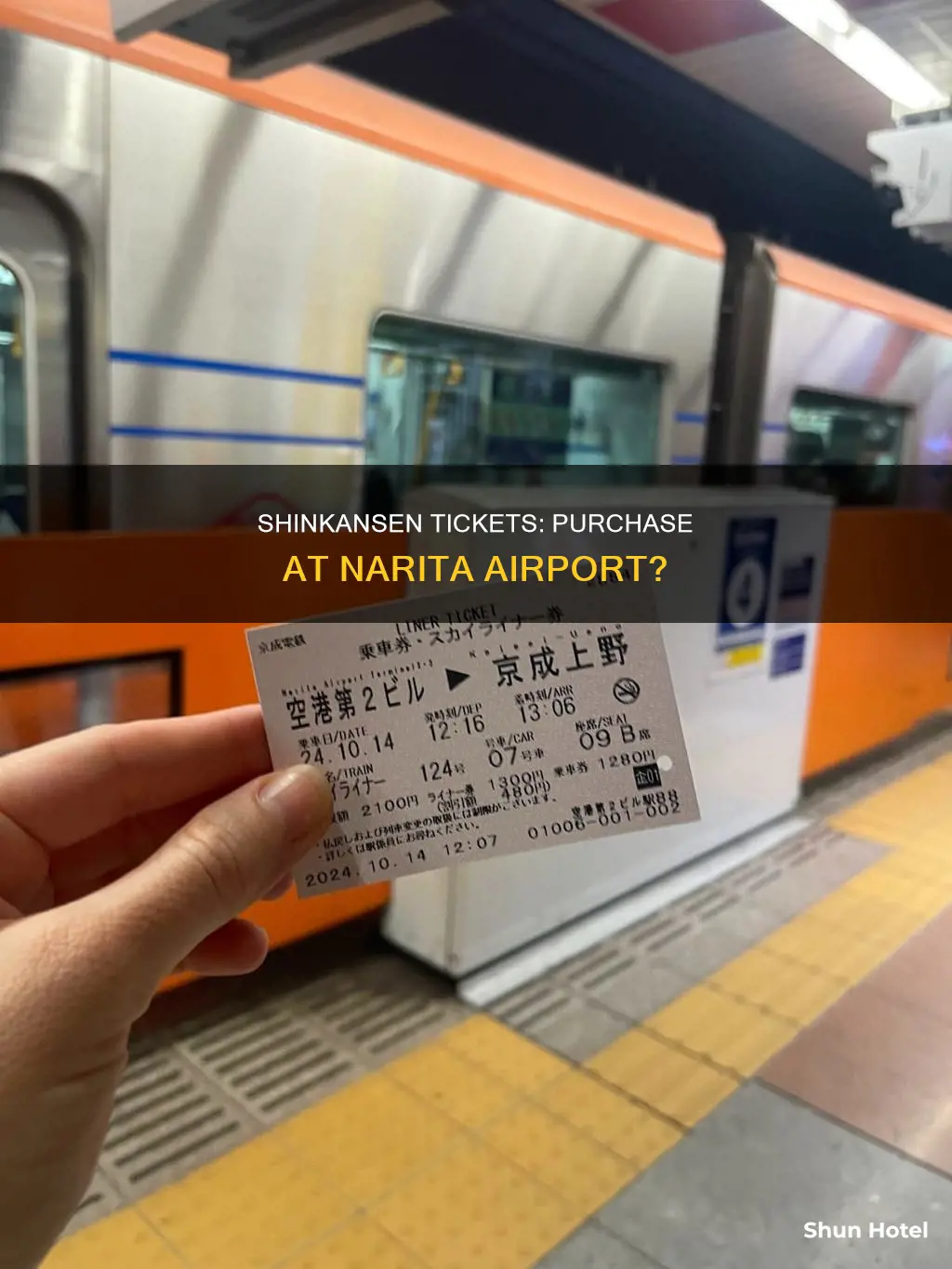 can you buy shinkansen tickets at narita airport