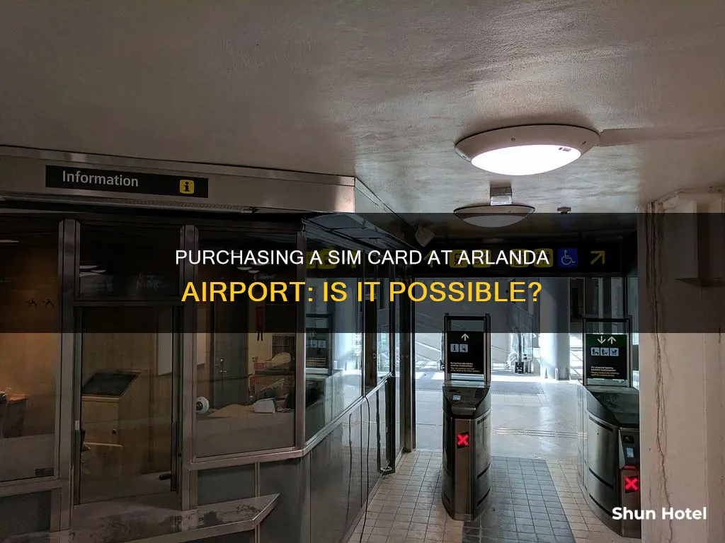 can you buy sim card at arlanda airport
