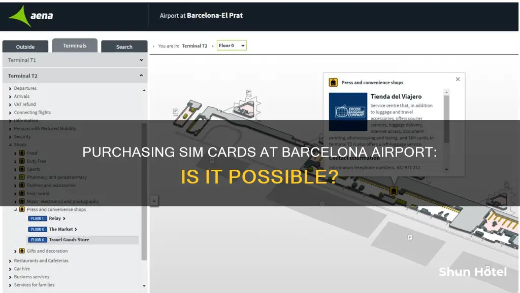 can you buy sim cards at barcelona airport