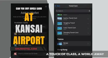 Suica Card Purchase: Kansai Airport Availability