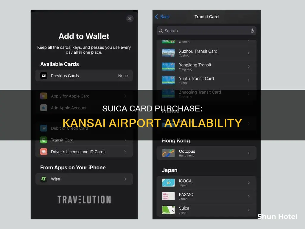 can you buy suica card at kansai airport