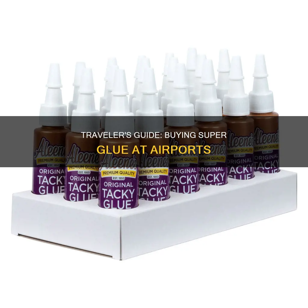can you buy super glue in an airport