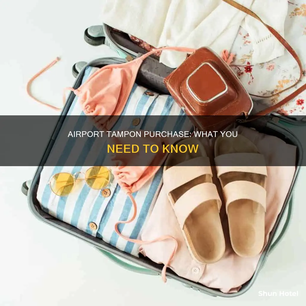 can you buy tampons at airport