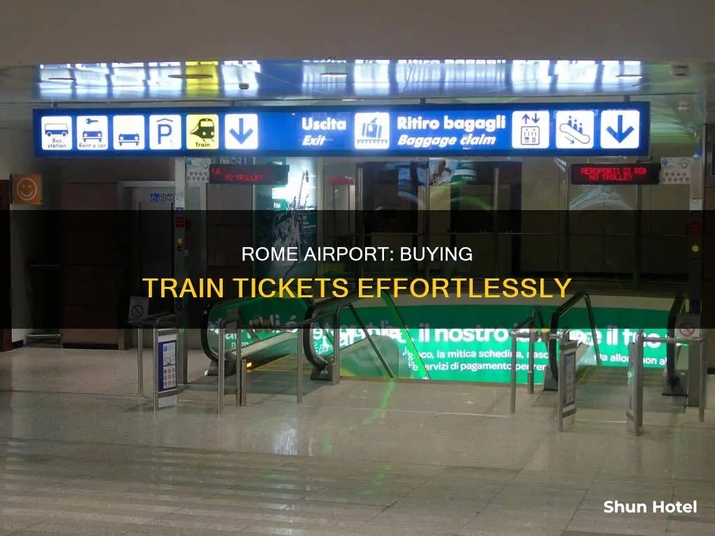 can you buy train tickets at rome airport