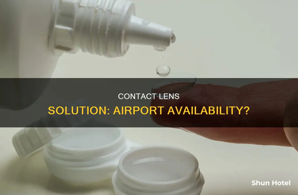 can you buycontact lens solution at airport