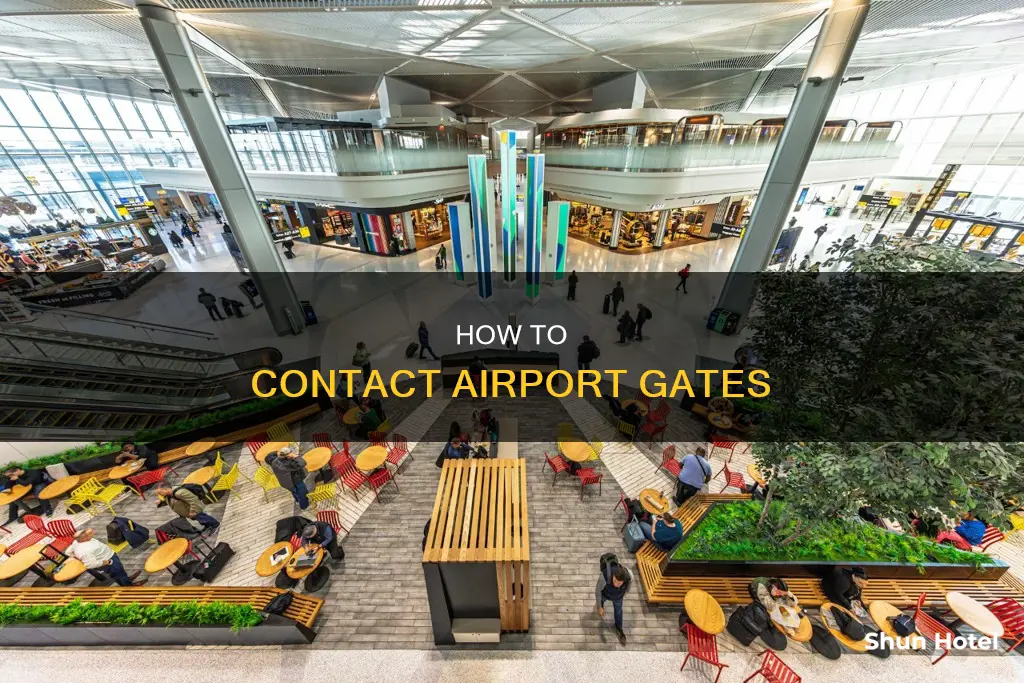 can you call a gate at an airport