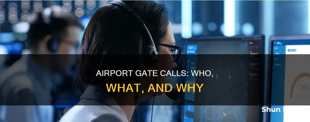 can you call for someone at the airport gate