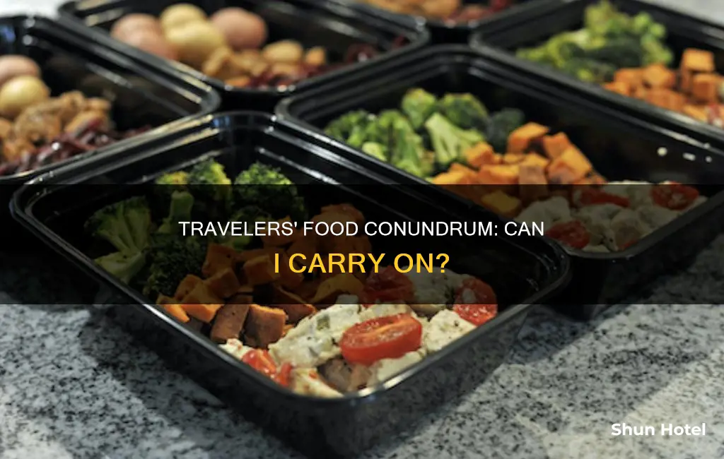 can you carry on food bought before airport