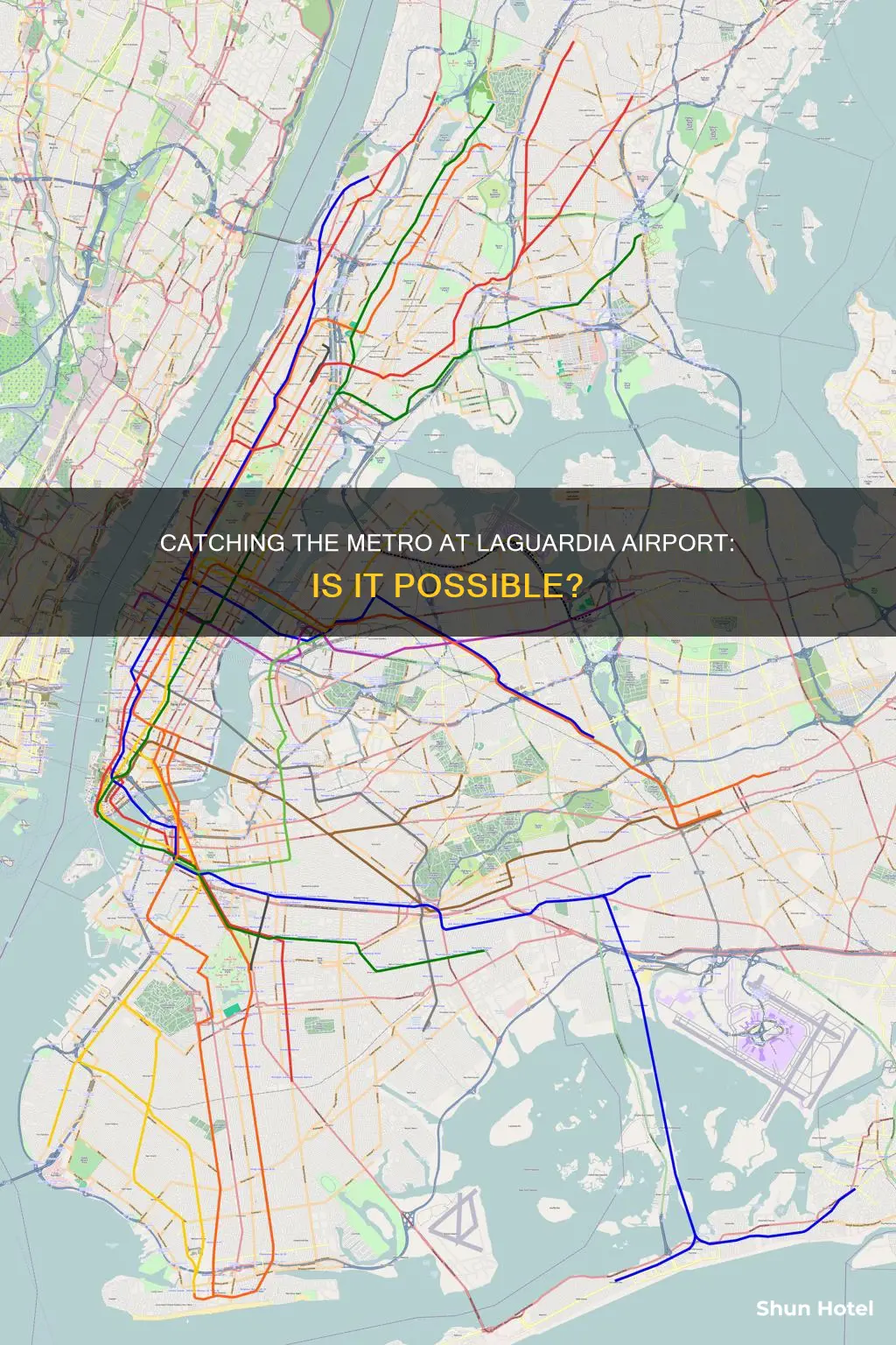 can you catch the metro at laguardiia airport