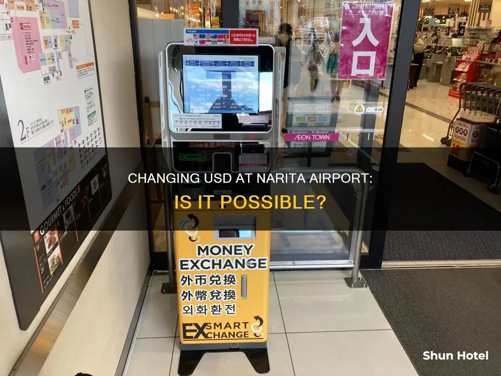 can you change usd cash in narita airport
