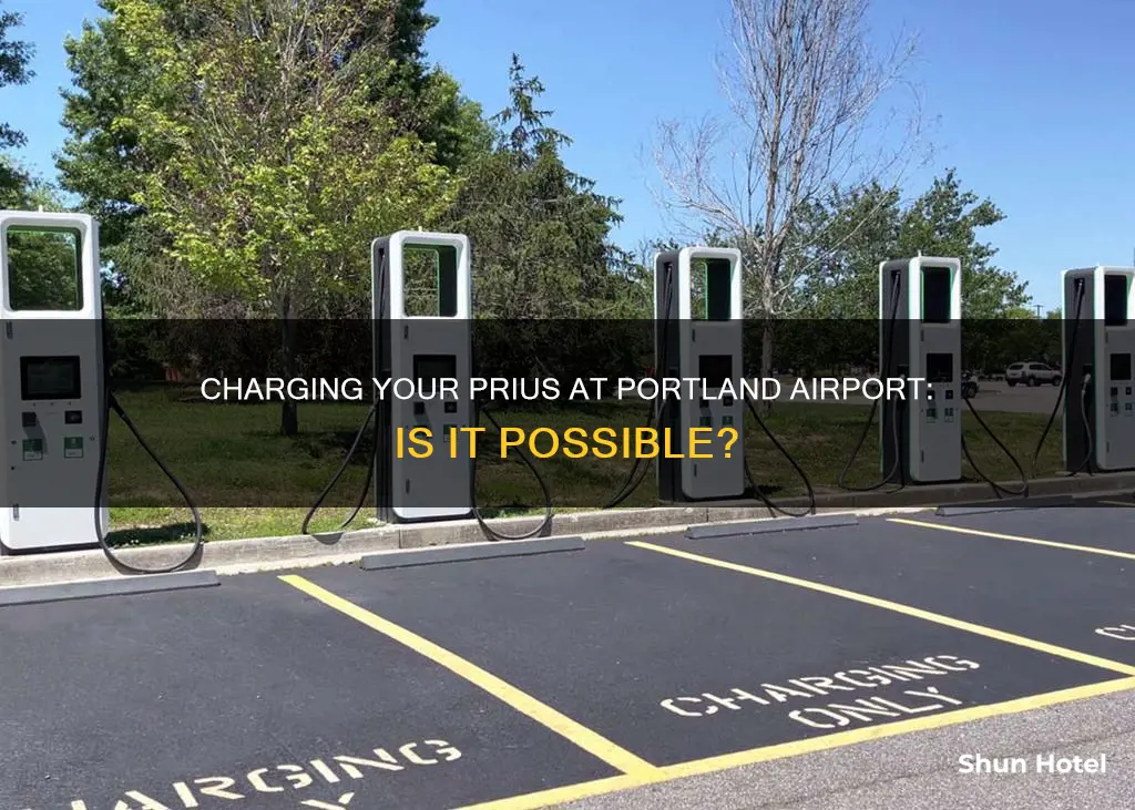 can you charge a prius at the portland airport