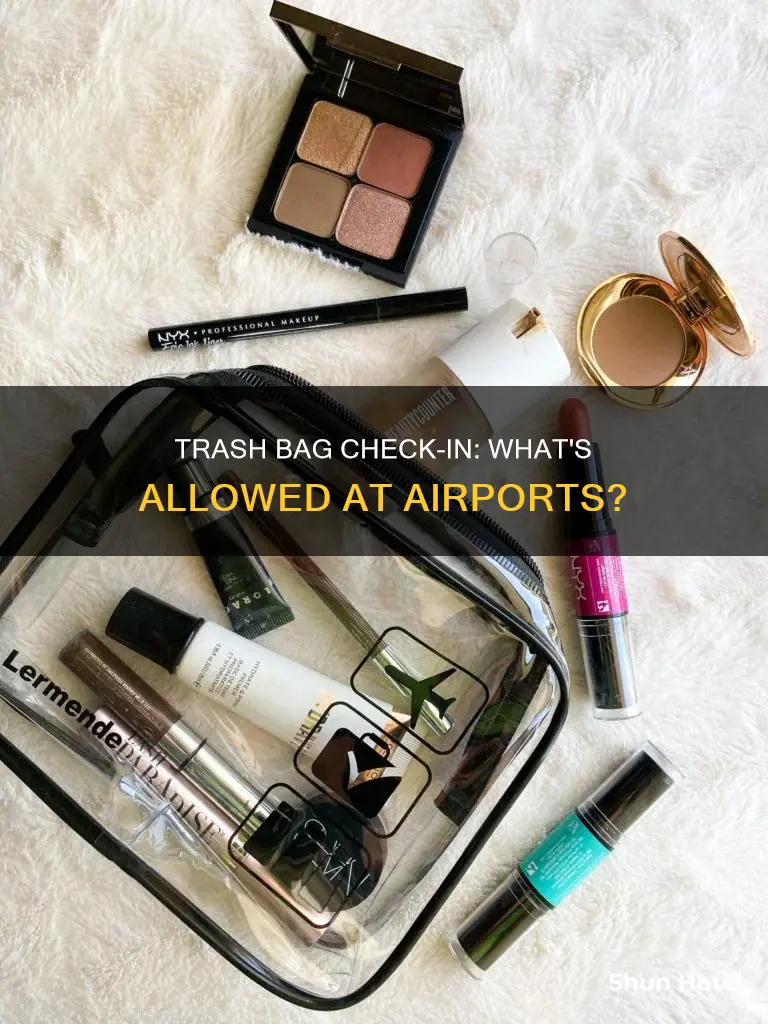 can you check a trash bag at the airport