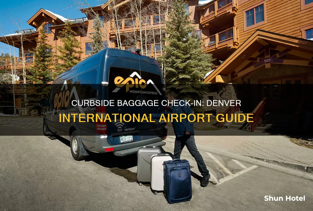 can you check baggage curbside at denver international airport
