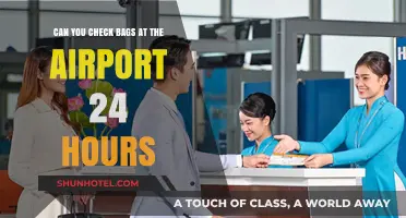 Checking Bags: Airport's 24-Hour Service
