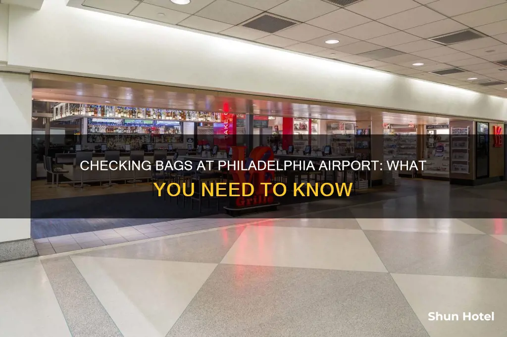 can you check bags in at philadelphia airport