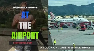 Checking Engine Oil: Airport Pit Stop