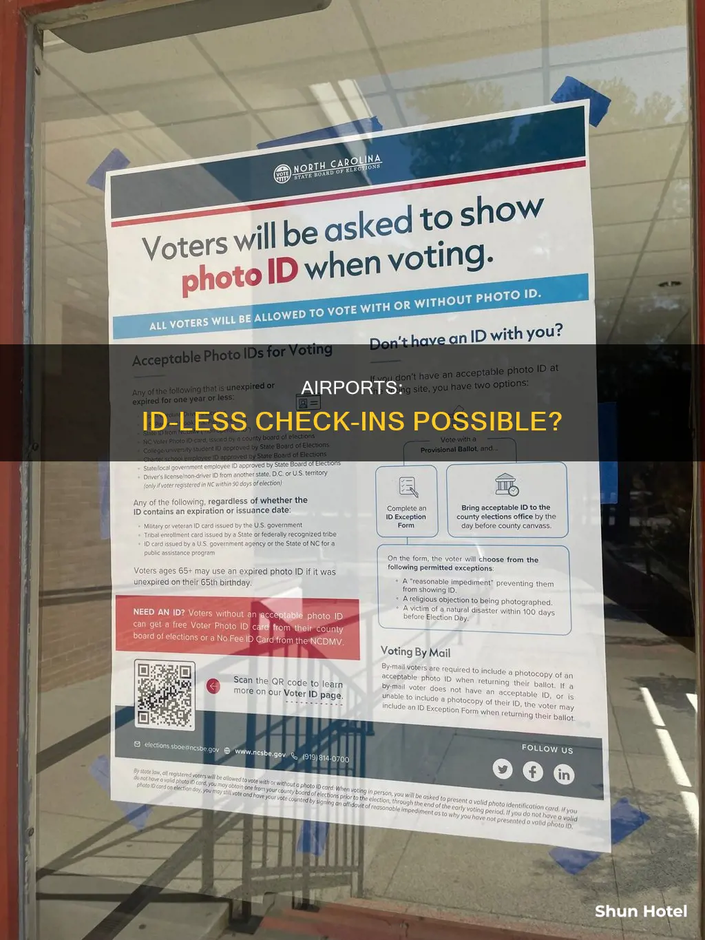 can you check in at airport without id