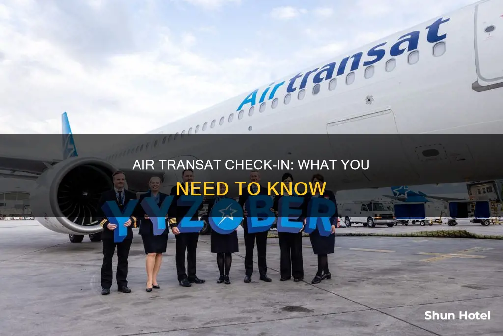 can you check in at the airport with air transat