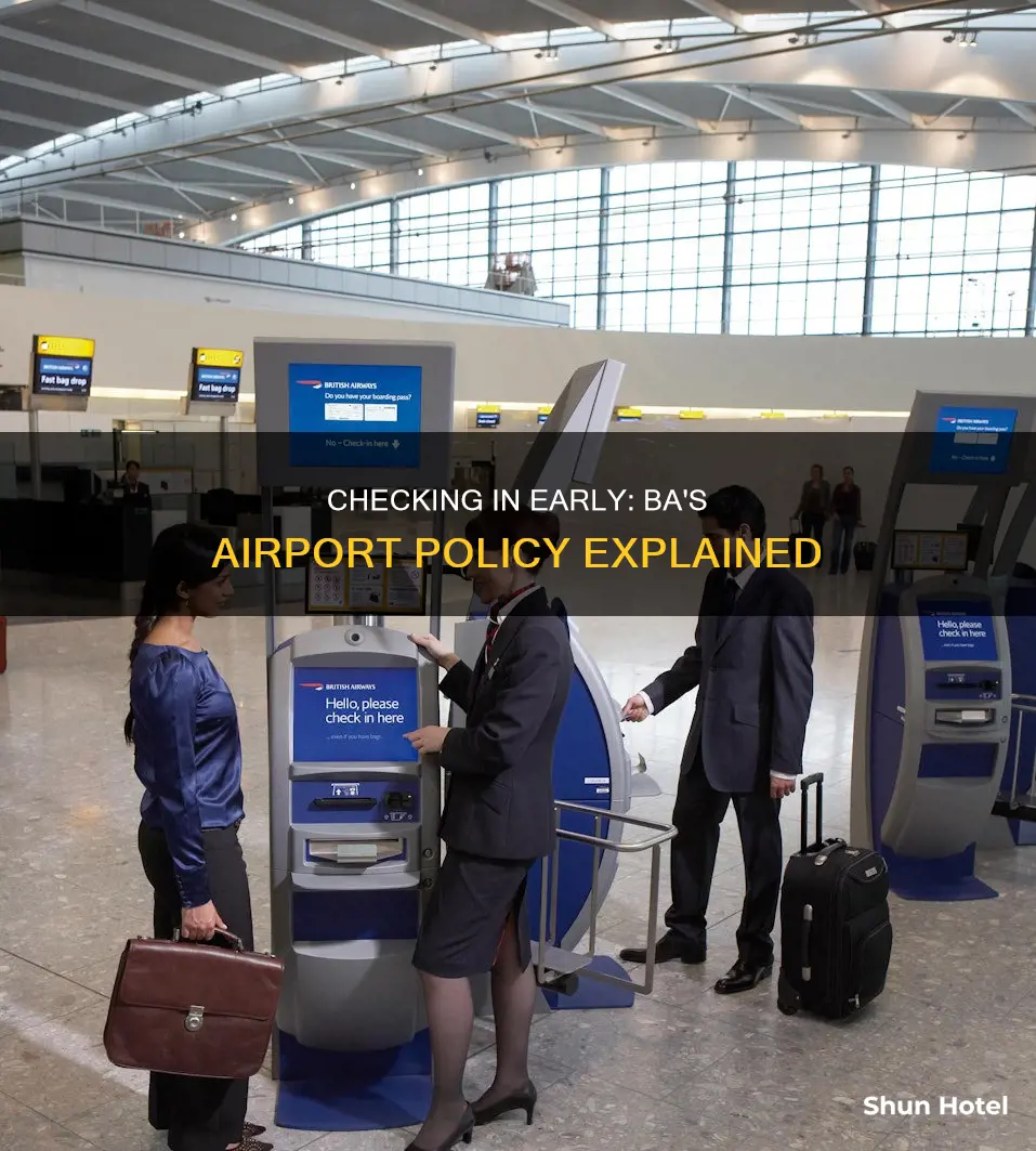 can you check in with ba at airport day early