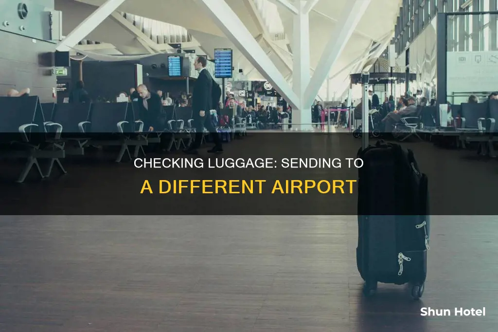 can you check luggage to different airport