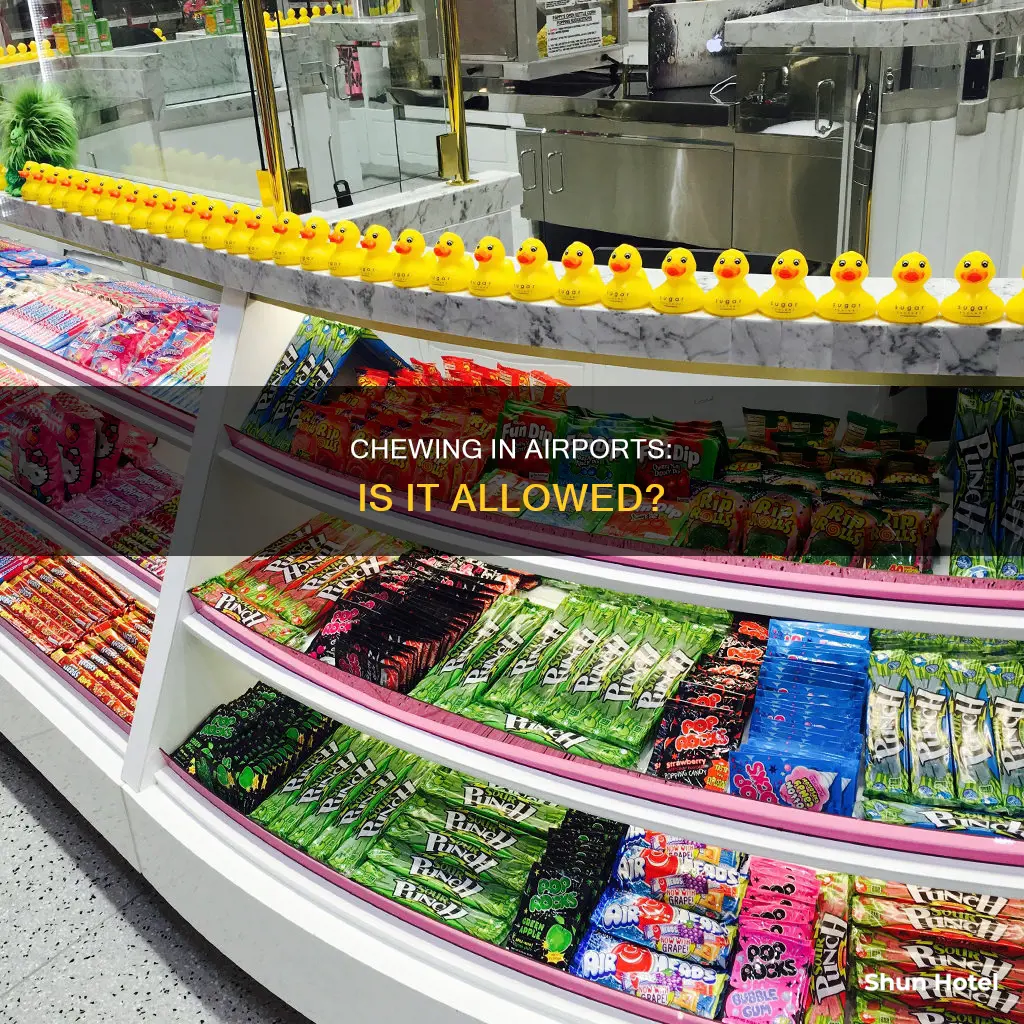 can you chew in airports