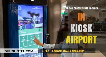 Selecting Seats: Check-In Kiosk Convenience