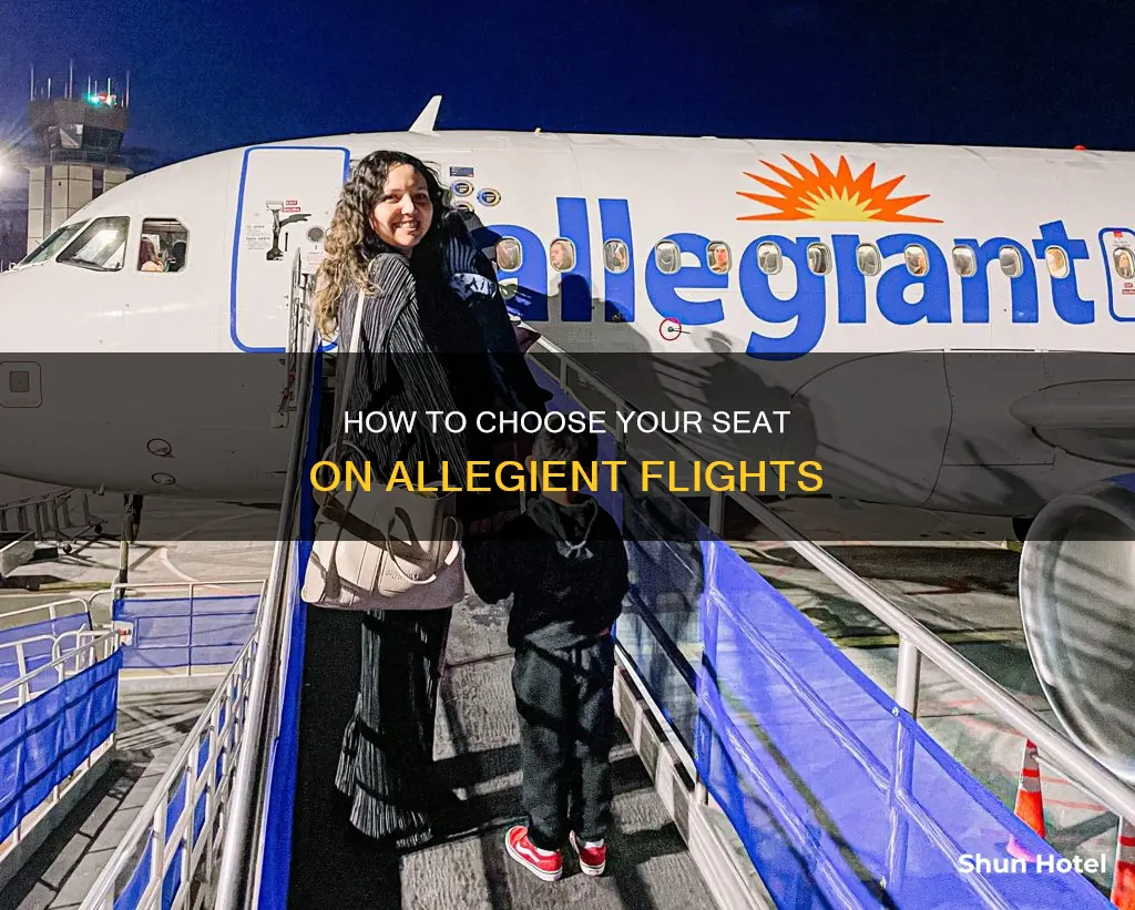 can you choose your seat at the airport allegient