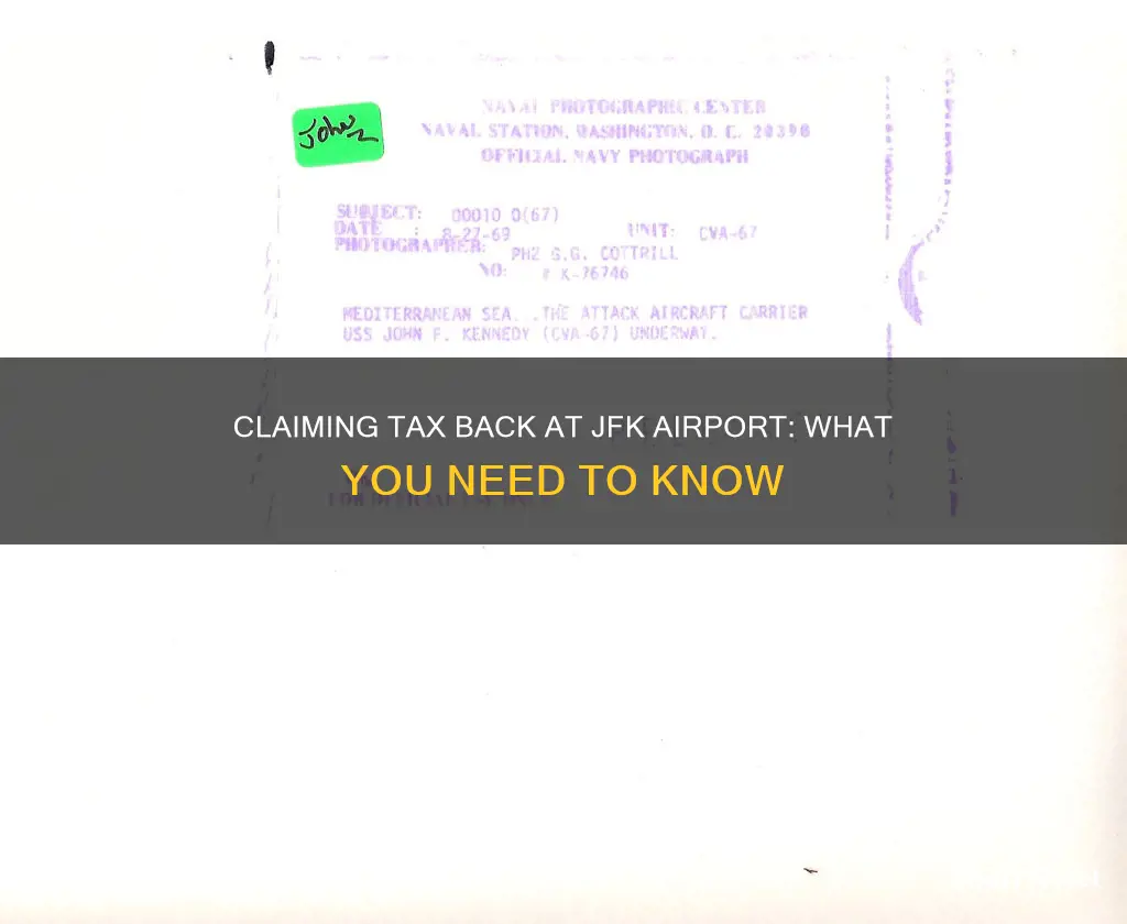 can you claim tax back at jfk airport